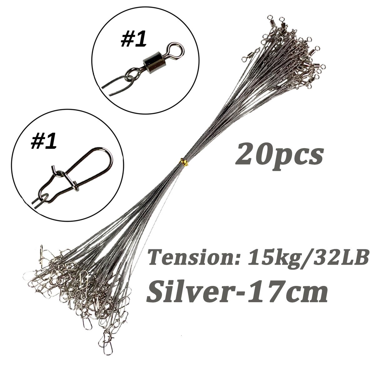 20pc 17cm32lb Silver