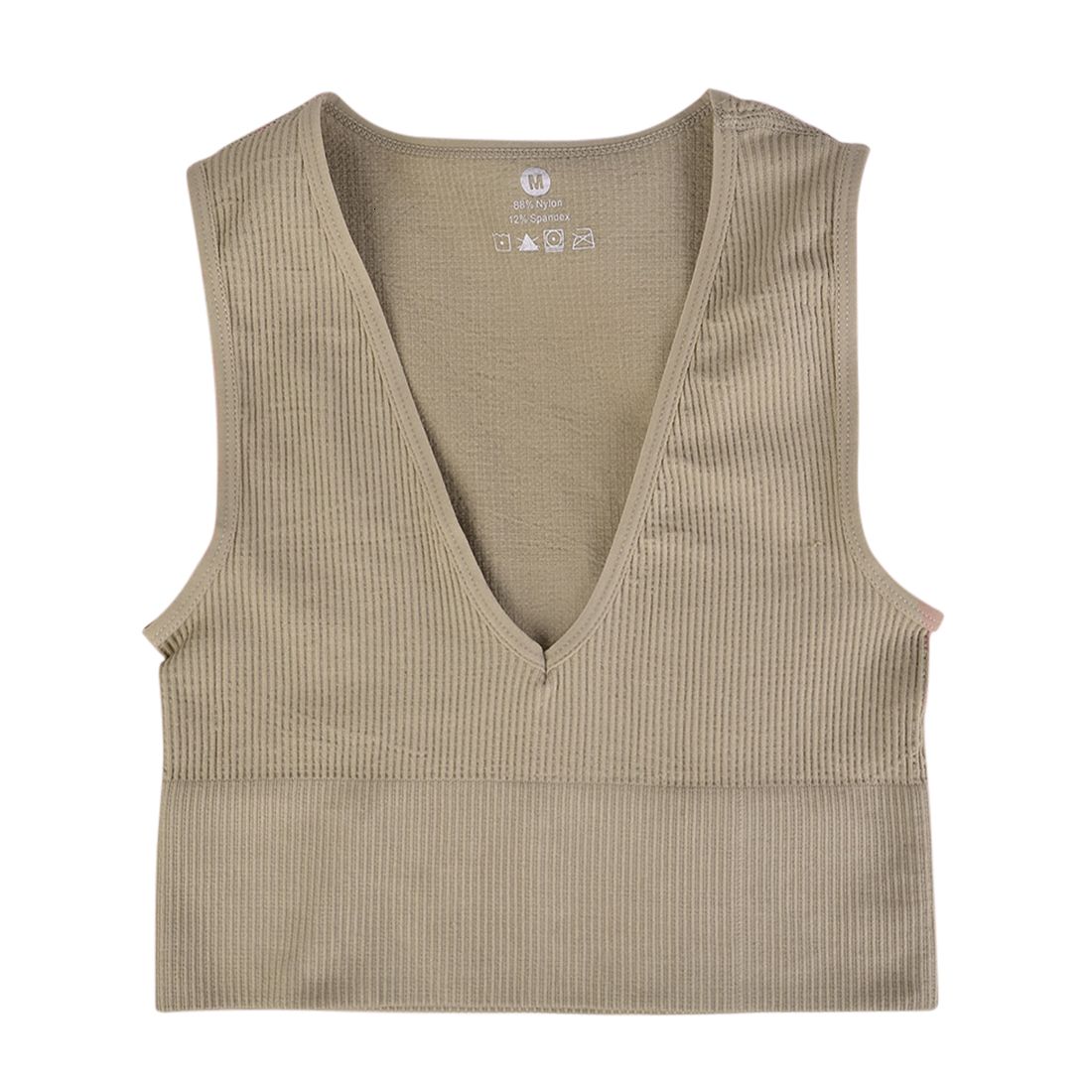 pas de pad khaki top