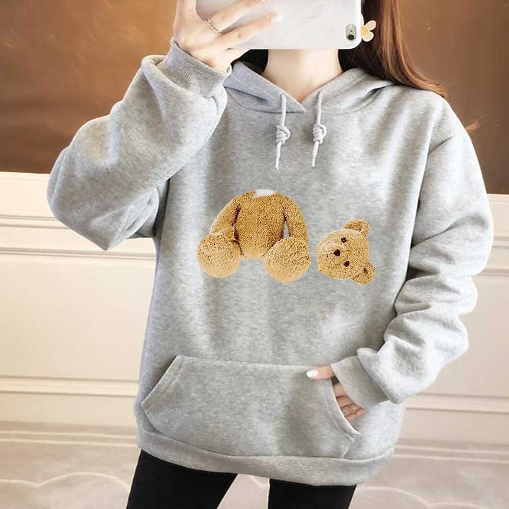 hoodie # cute bear grey