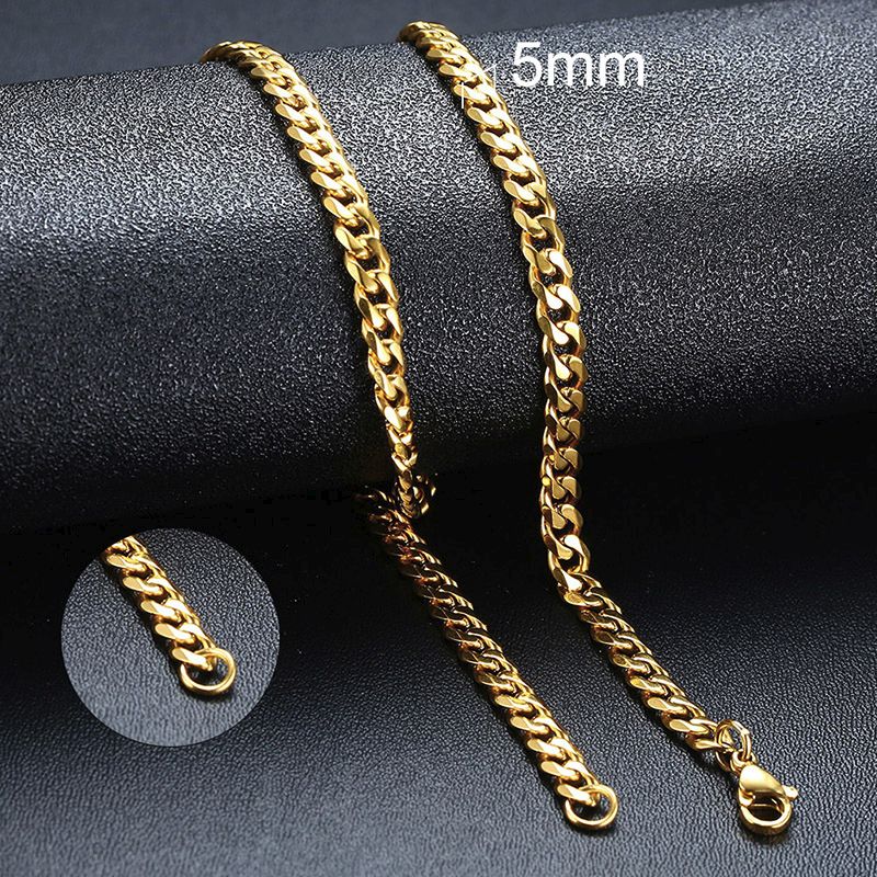 5mm Gold Cuban