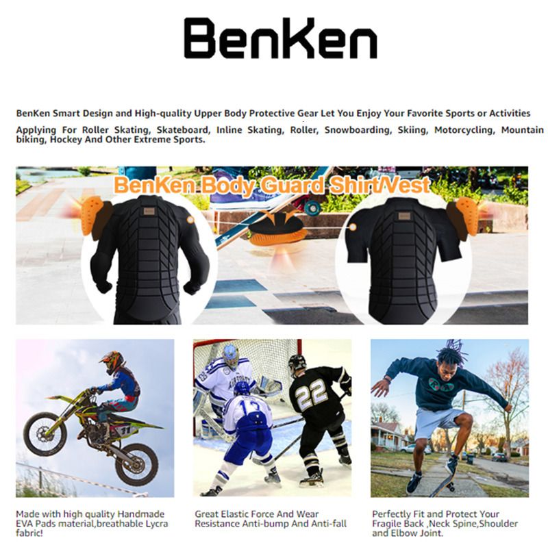 Benken Ski Protective EVA Padded Shorts Hip Padded Drop-resistance  Protective Gear for Snowboard Skate Ski Sports Underpants