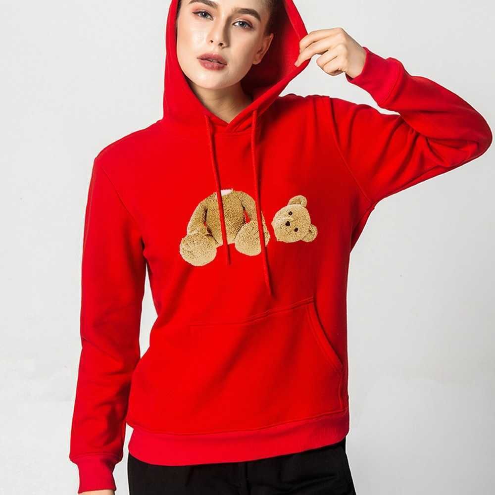 hoodie # cute bear - red