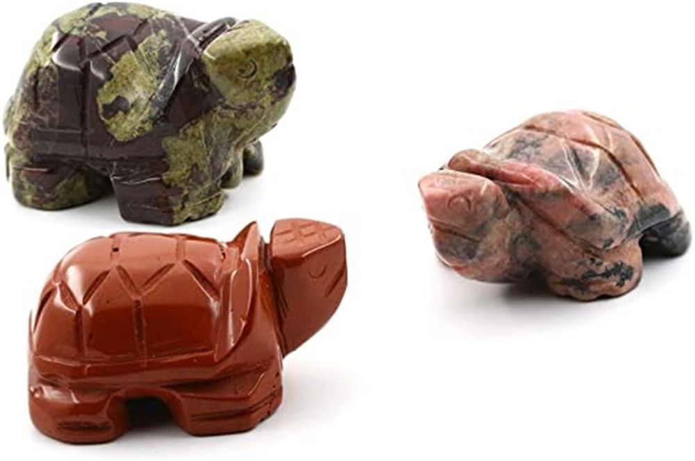 inch Hand Carved Turtle Gemstone Crystal Tortoise Pocket Stone Animal Figurines Statue Sculpture BHC357 inch Hand Carved Turtle Gemstone Crystal Tortoise Pocket Stone Animal Figurines Statue Sculpture BHC357