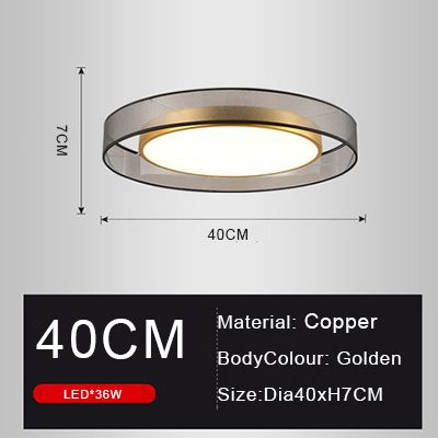 رمادي Golden Dimmable DIA40 x H7cm