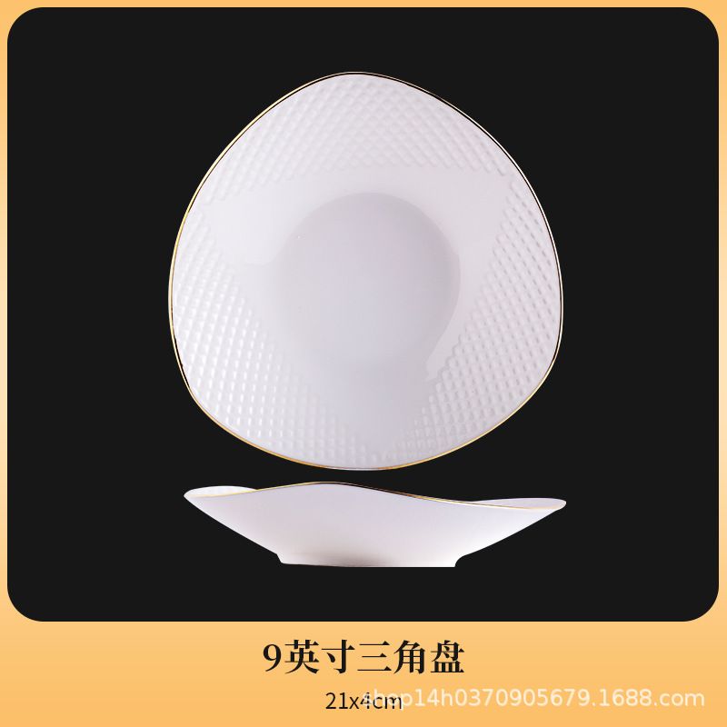 9inch triangle plate