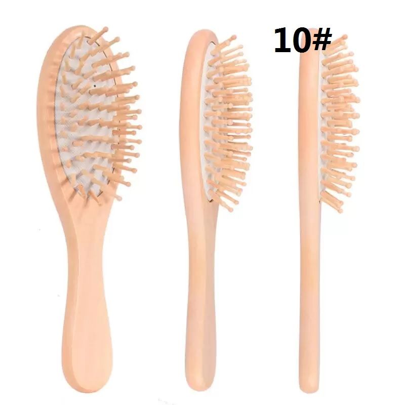 10# Wood Bristles Detangling