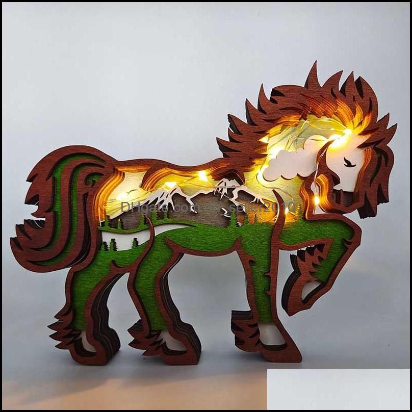 Cheval avec lumière