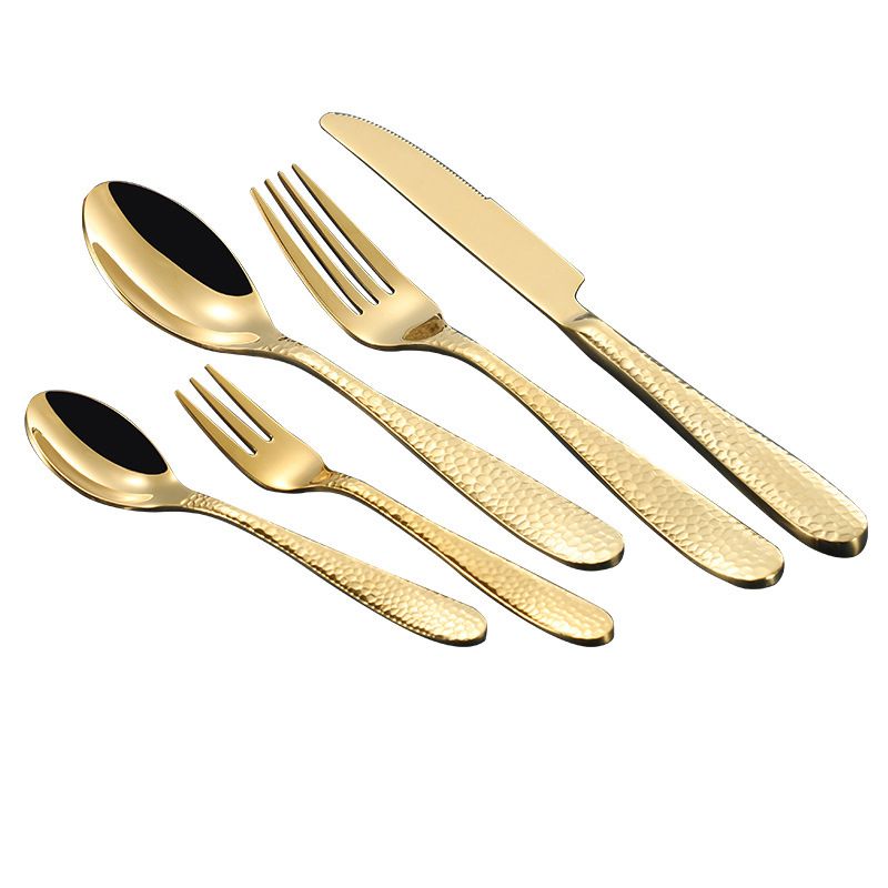 Gold 6 fork spoon