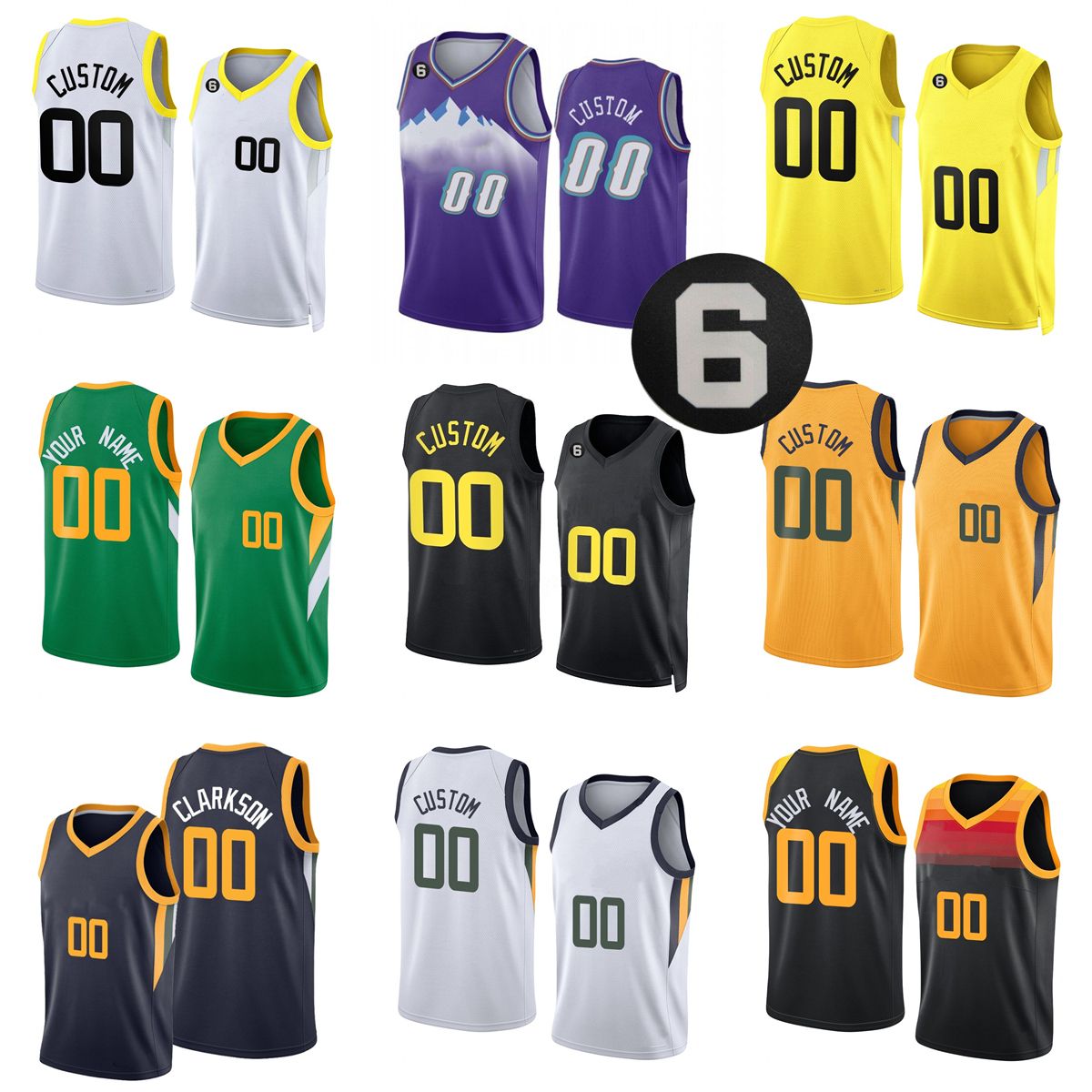 Custom 2022 23 New Printed Basketball Jerseys 16 Simone Fontecchio 24