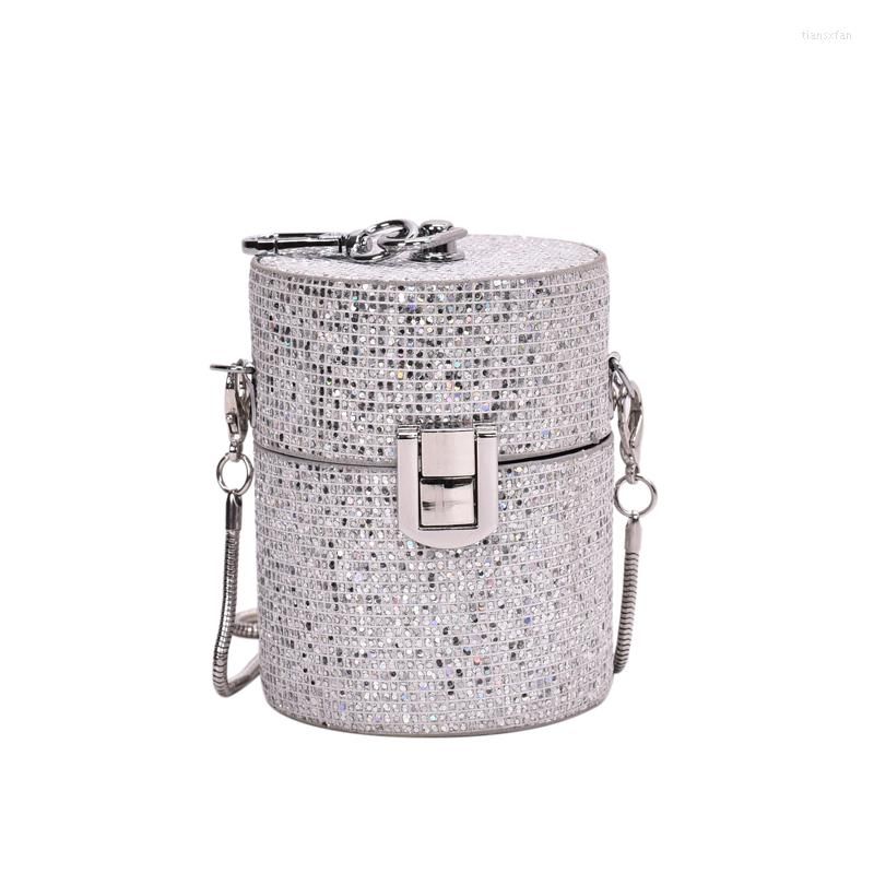 Silver shoulder bag