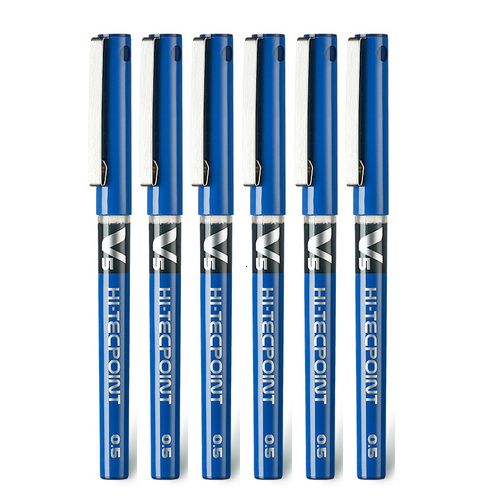 6pcs blauw zwart