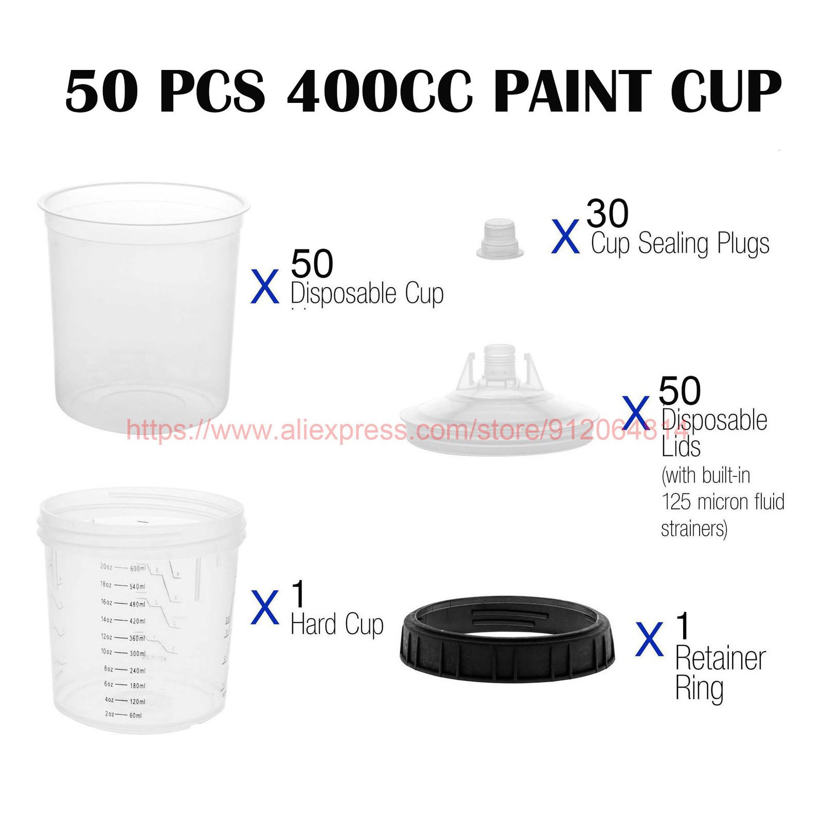 400ml 50pcs