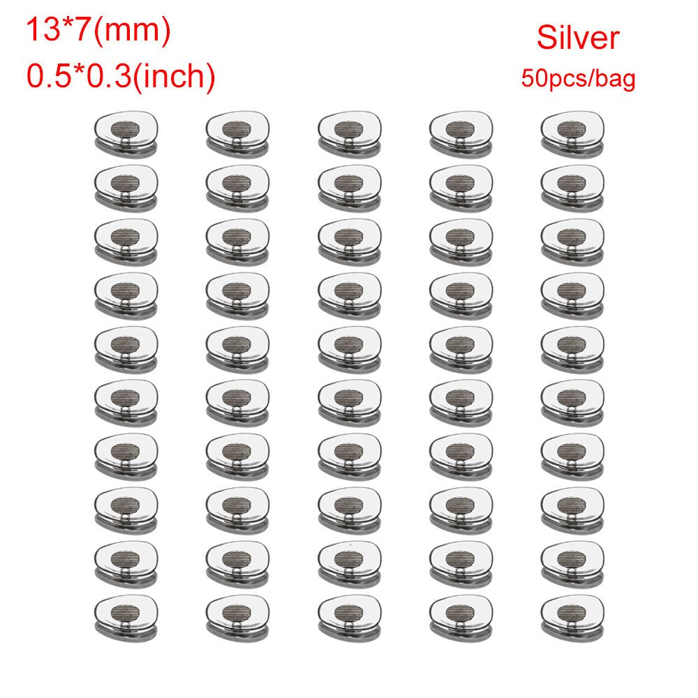 13x7mm Silber.