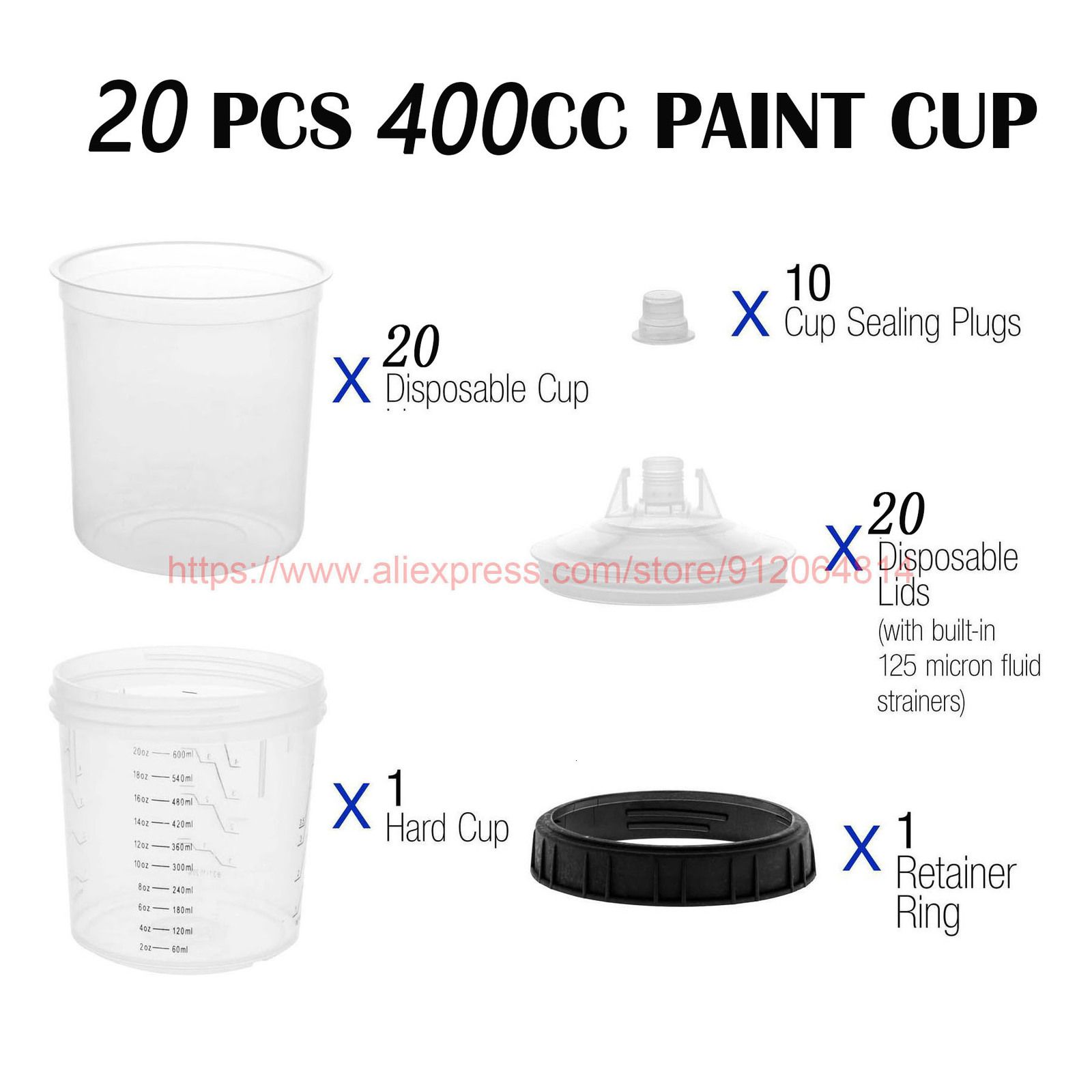 400 ml 20pcs