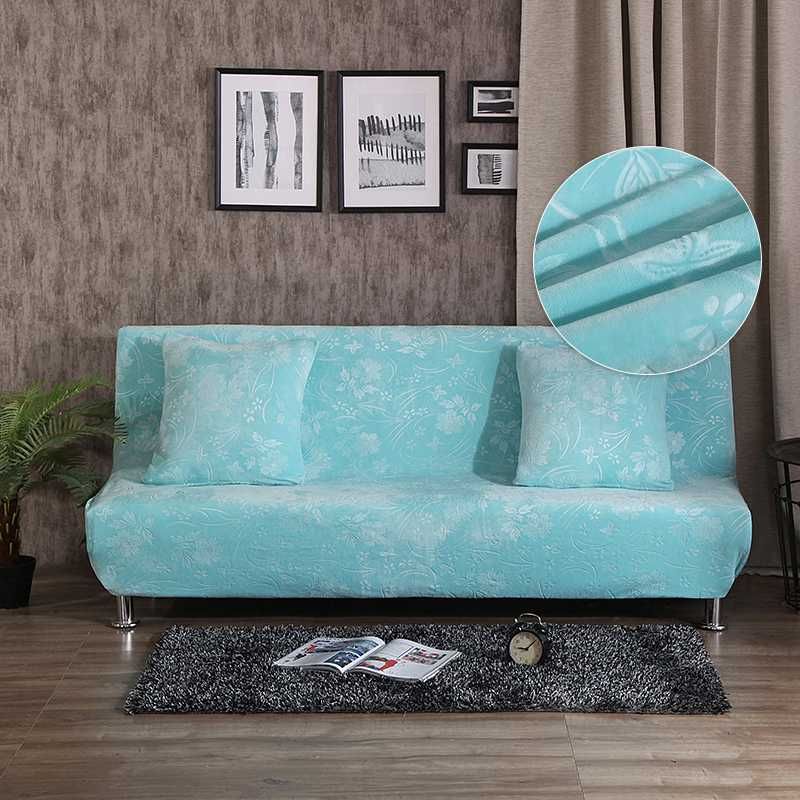 Cubierta de sofá cama azul