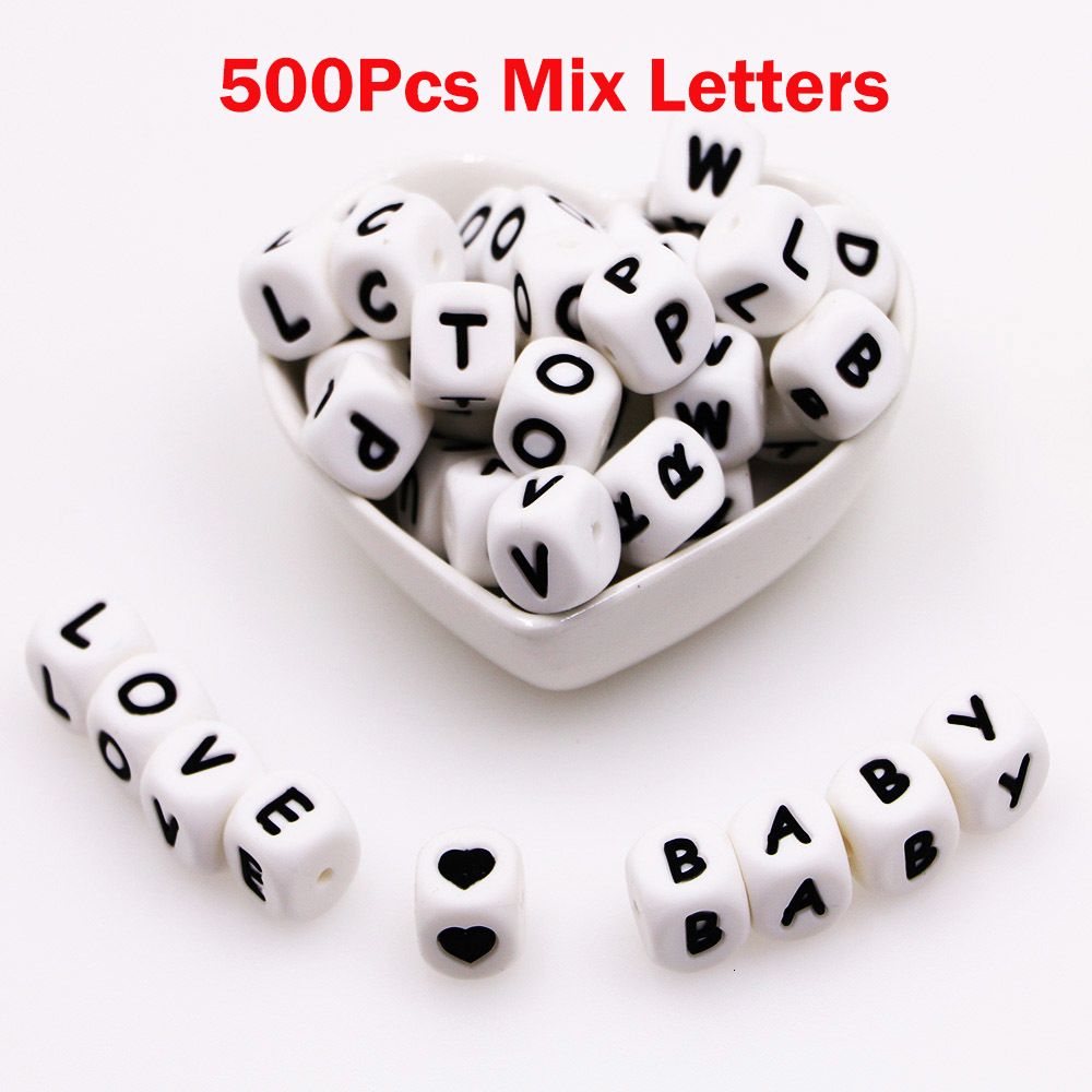 500pcs Mix Letter