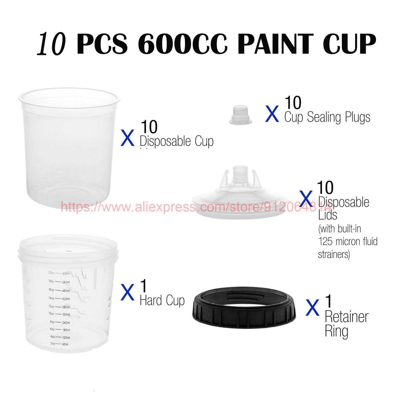 Brand: SprayPro Type: Paint Sprayer Kit Specs: Mixing Cup Set ...