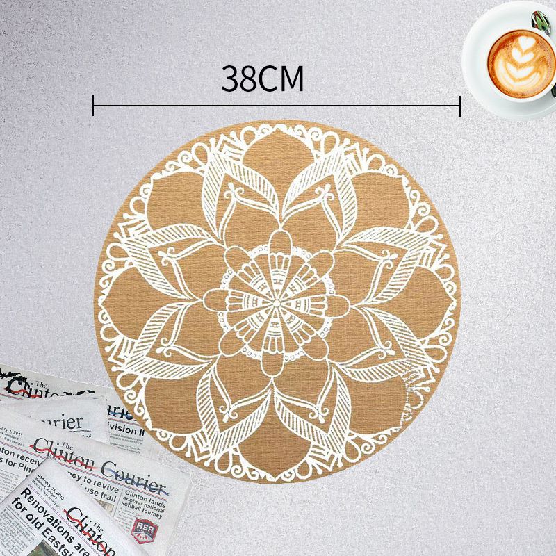 China White 2 38 cm x 38 cm round