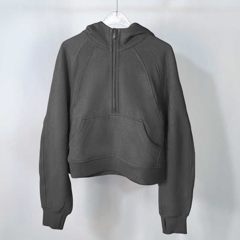 graphite gray 039 half zipper sweater