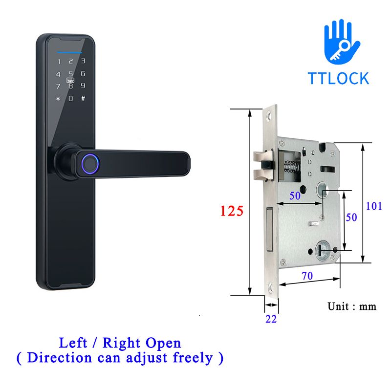 Schwarzer TTLOCK 125x22