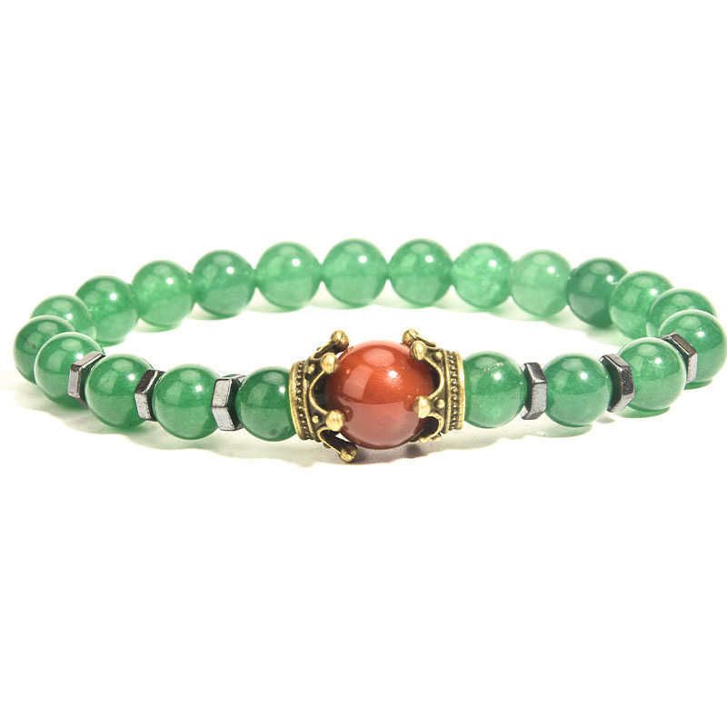 Green Dongling / red agate