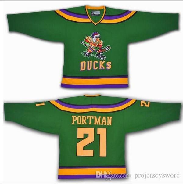 Ducks D2 Mighty Movie Team USA Hockey Jersey 21 Dean Portman 44 Fulton Reed  96 Charlie Conway Mens 100% Stitched Ice Hockey Jerseys From 13,81 €