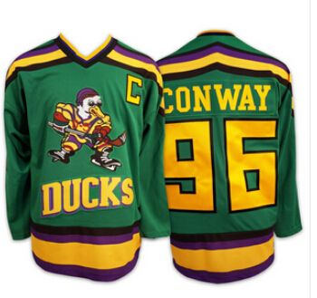 Ducks D2 Mighty Movie Team USA Hockey Jersey 21 Dean Portman 44 Fulton Reed  96 Charlie Conway Mens 100% Stitched Ice Hockey Jerseys From 13,81 €