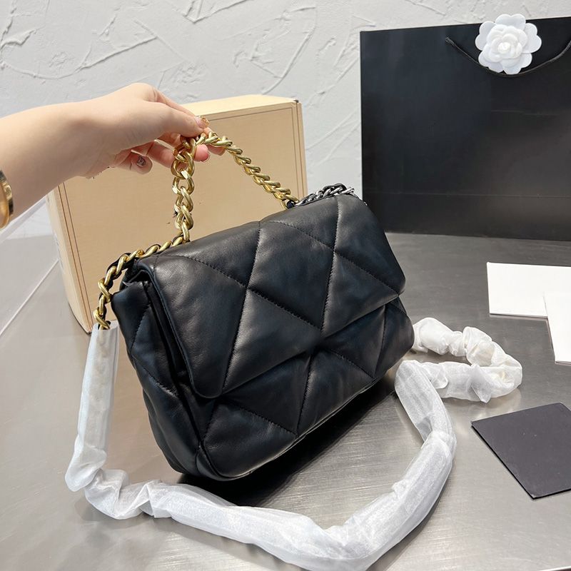 19 Series Womens Classic Mini Flap Lambskin Bags Genuine Leather