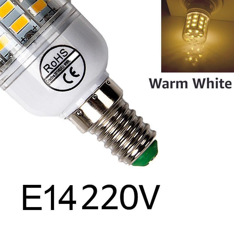 E14 Warm White-No-69 Leds