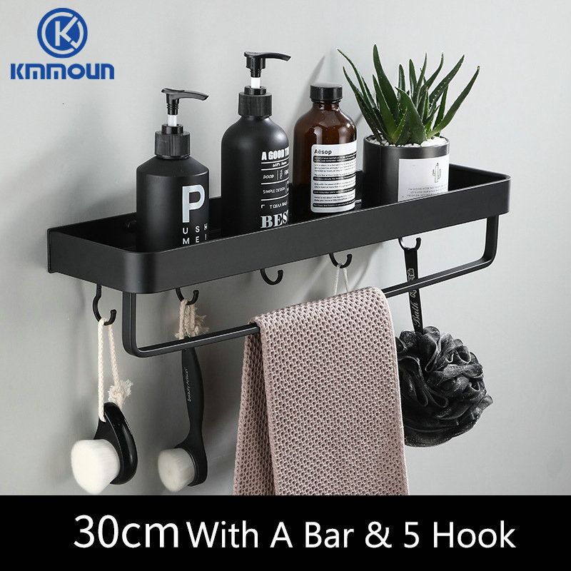 30cm bar 5hook noir