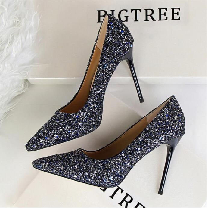 Blue 9.5cm Heels