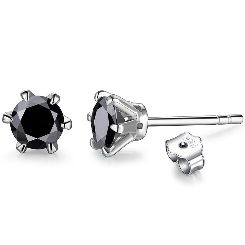 Black Moissanite-1.0 karaat (6,5 mm)