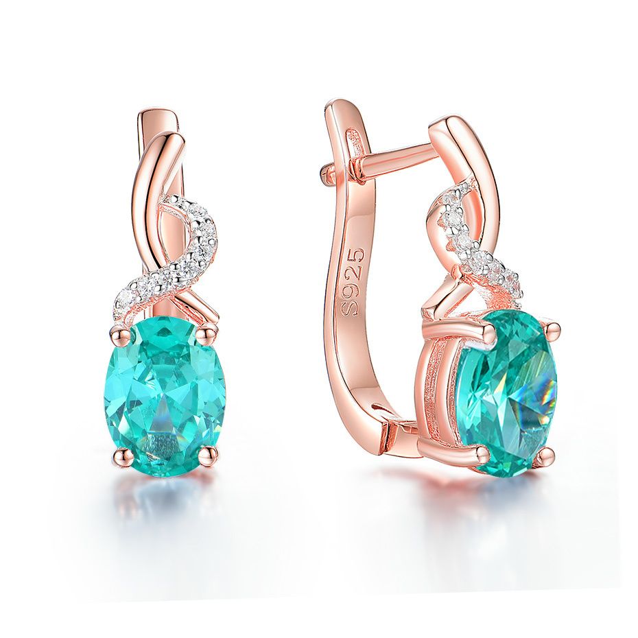 Mint Sapphire-585 oro rosa