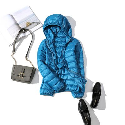 blue hooded