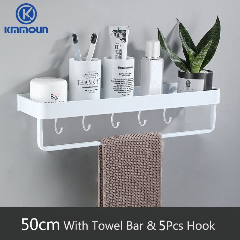 50cm bar 5hook blanc