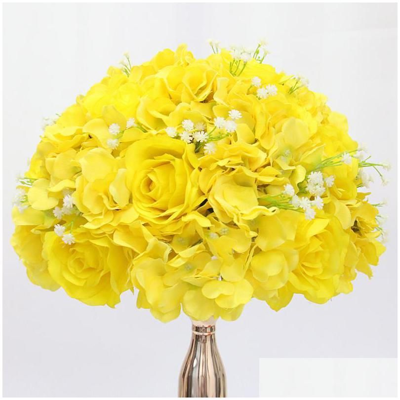 노란색 꽃 35cm