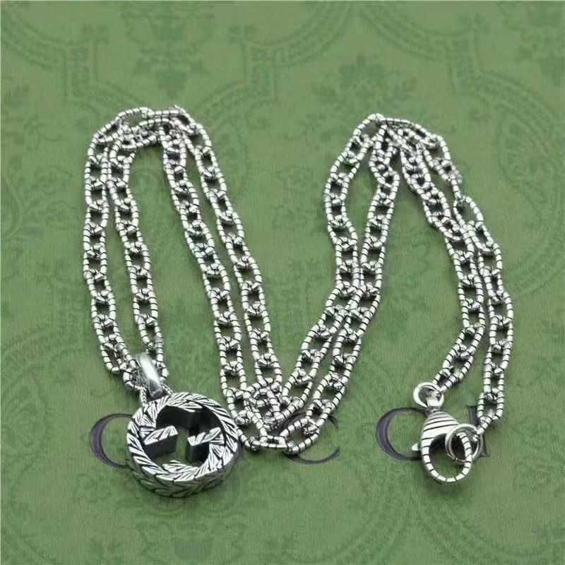 Interlocking Hemp Rope Large g Necklace