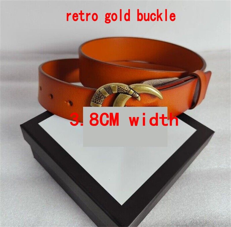Retro Gold Snake Buckle 3.8cm 1#