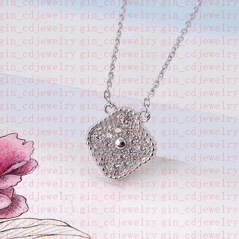 With diamond and Silver necklace