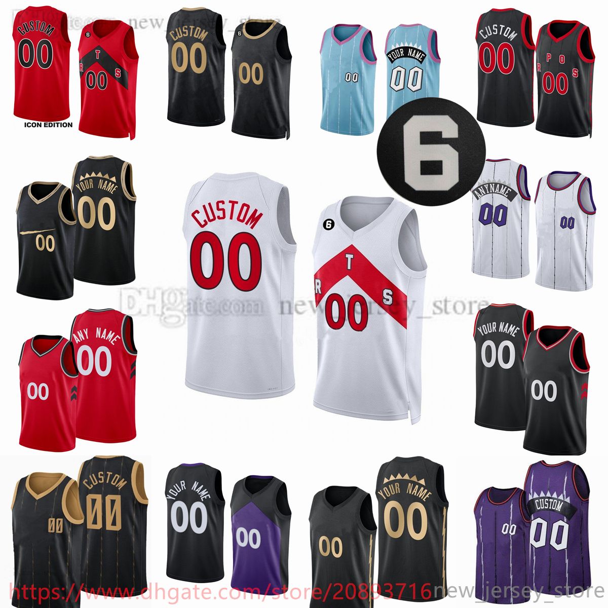 Custom 2022 23 New Season Printed Basketball Jerseys Red Icon White