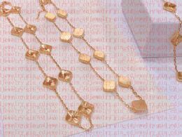 10 Flower Necklace gold