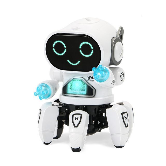 dancing robot white