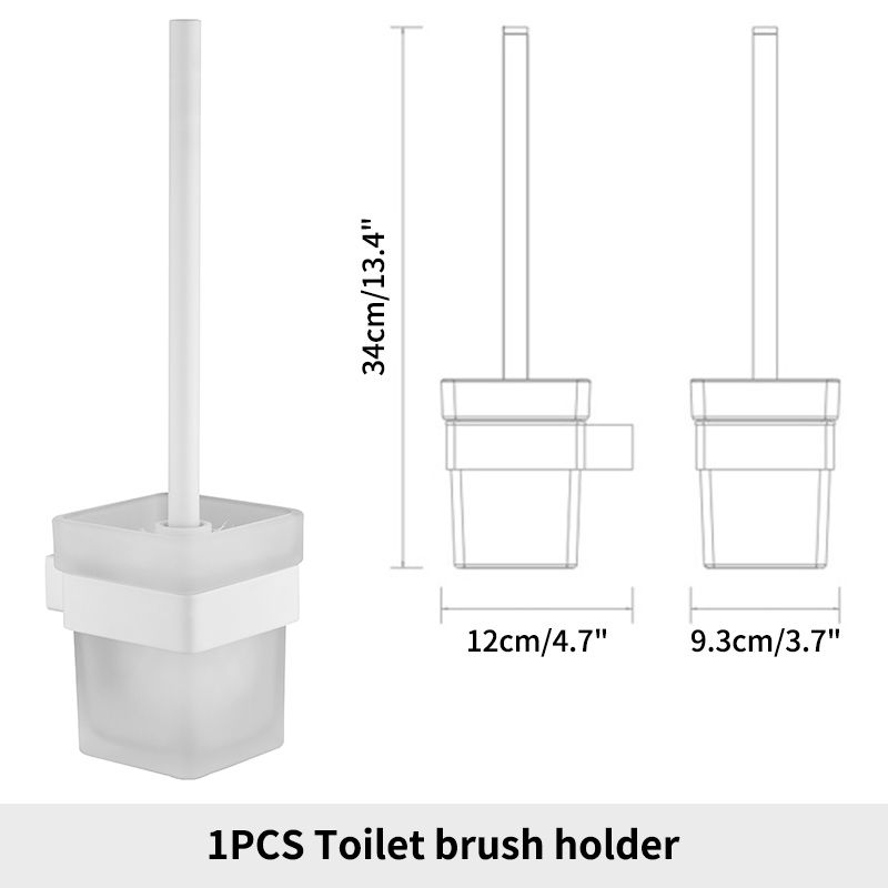 White Brush Holder