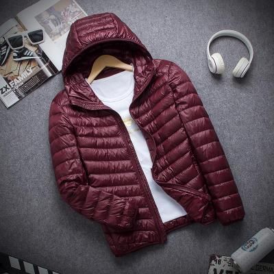 hooded wine red