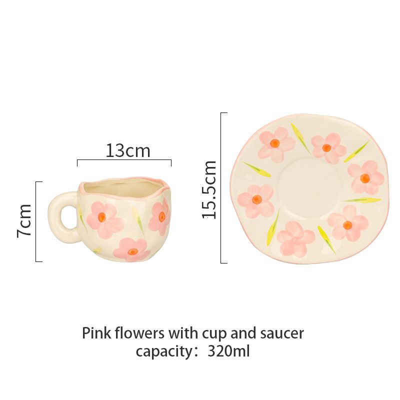 pink flowers set