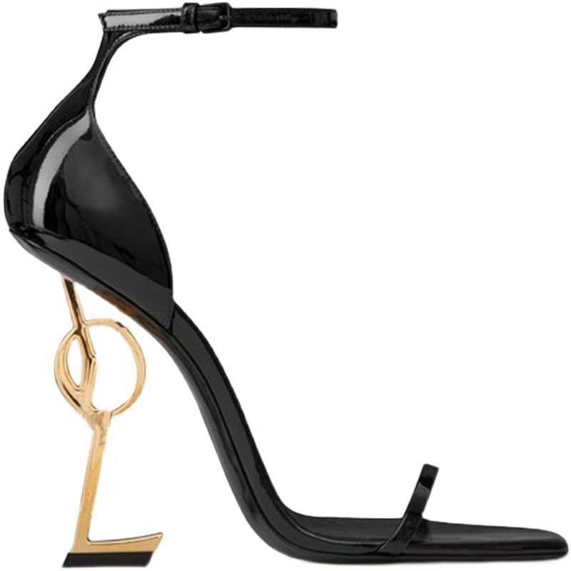 Black gloss + (gold heel 10cm)