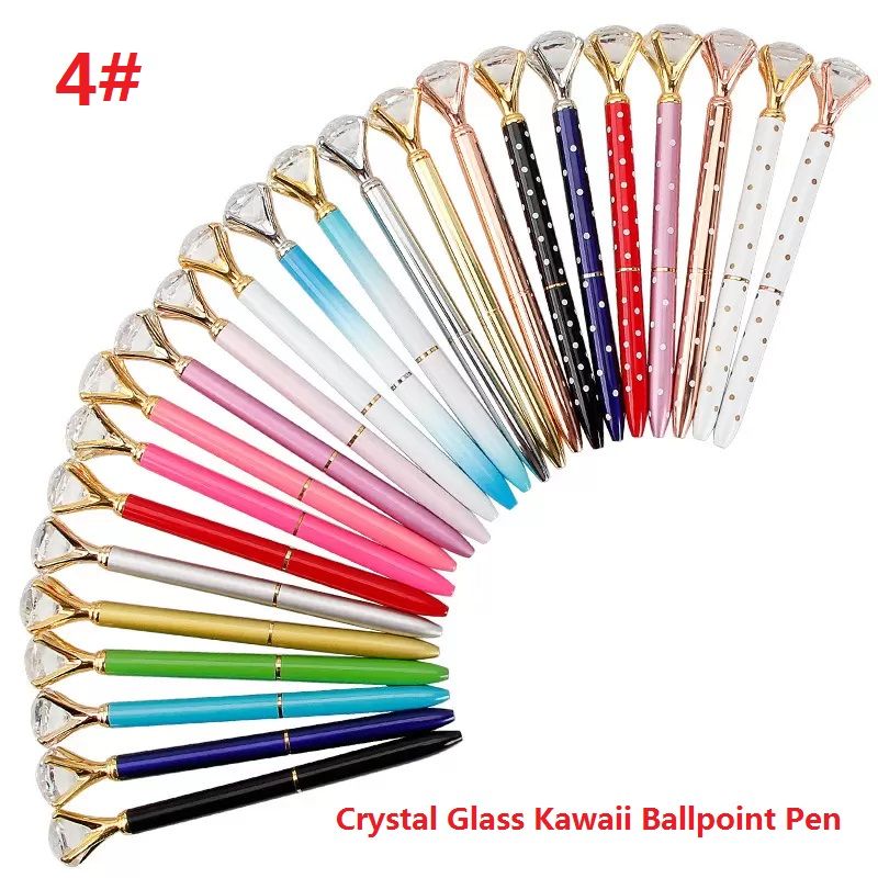 4# Crystal Glass Kawaii Bolígrafo Pen