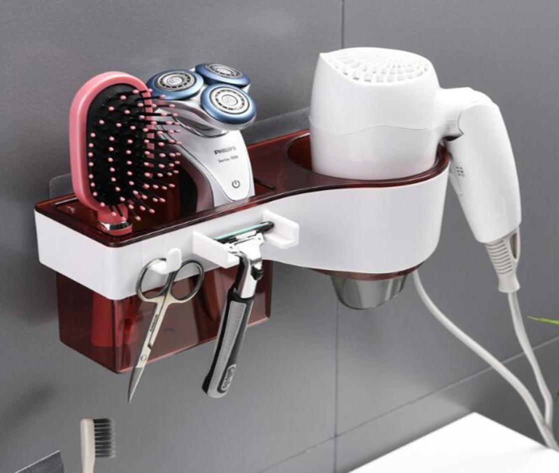 Bathroom Storage Organization Hair Dryer Rack Comb Holder Organizer Selfadhesive Wall Mounted Stand For Shampoo Straightener3261554 Bathroom Storage Organization Hair Dryer Rack Comb Holder Organizer Selfadhesive Wall Mounted Stand For Shampoo Straightener3261554