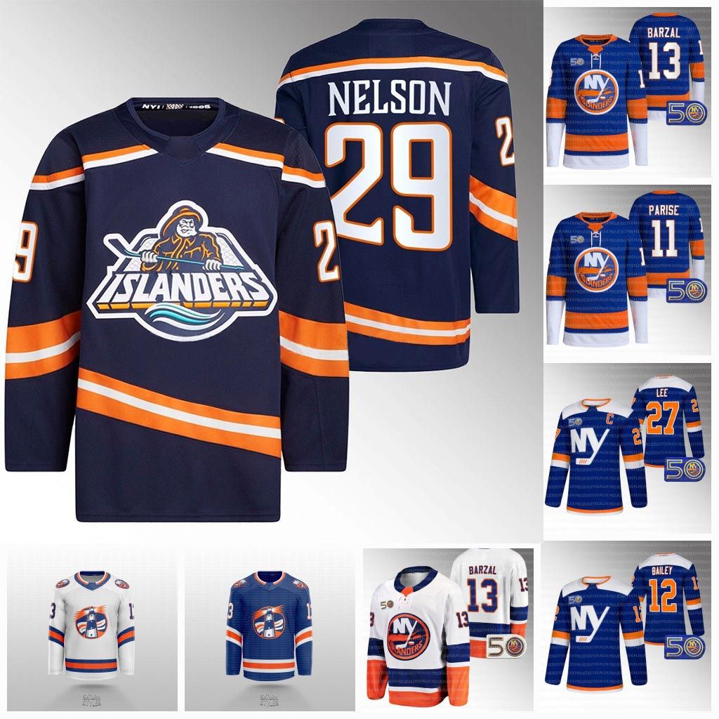 Wholesale Dropshipping Hockey 29 Brock Nelson Jersey Stadium Series 13  Mathew Barzal 8 Noah Dobson 11 Zach Parise 12 Josh Bailey 27′ - China  Wholesale Hockey Jersey and N-Hl Retro 2.0 Jersey price