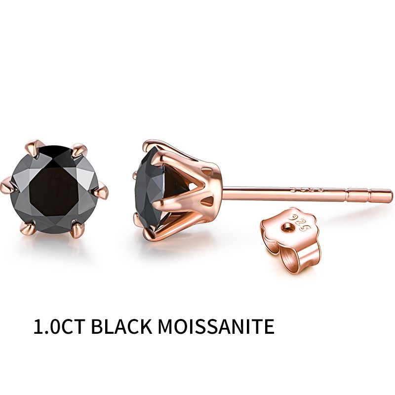 1.0 Black Moissanite-With Certificate